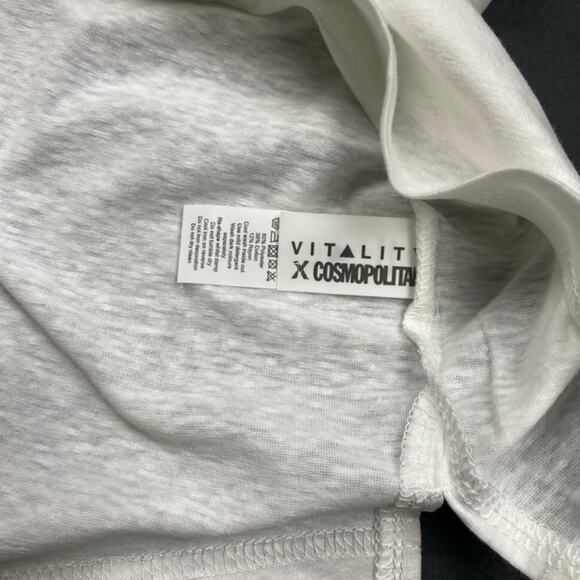 Vitality x Cosmopolitan Unisex Sleeveless Tank Top – White Heather, Size XS - Picture 6 of 6